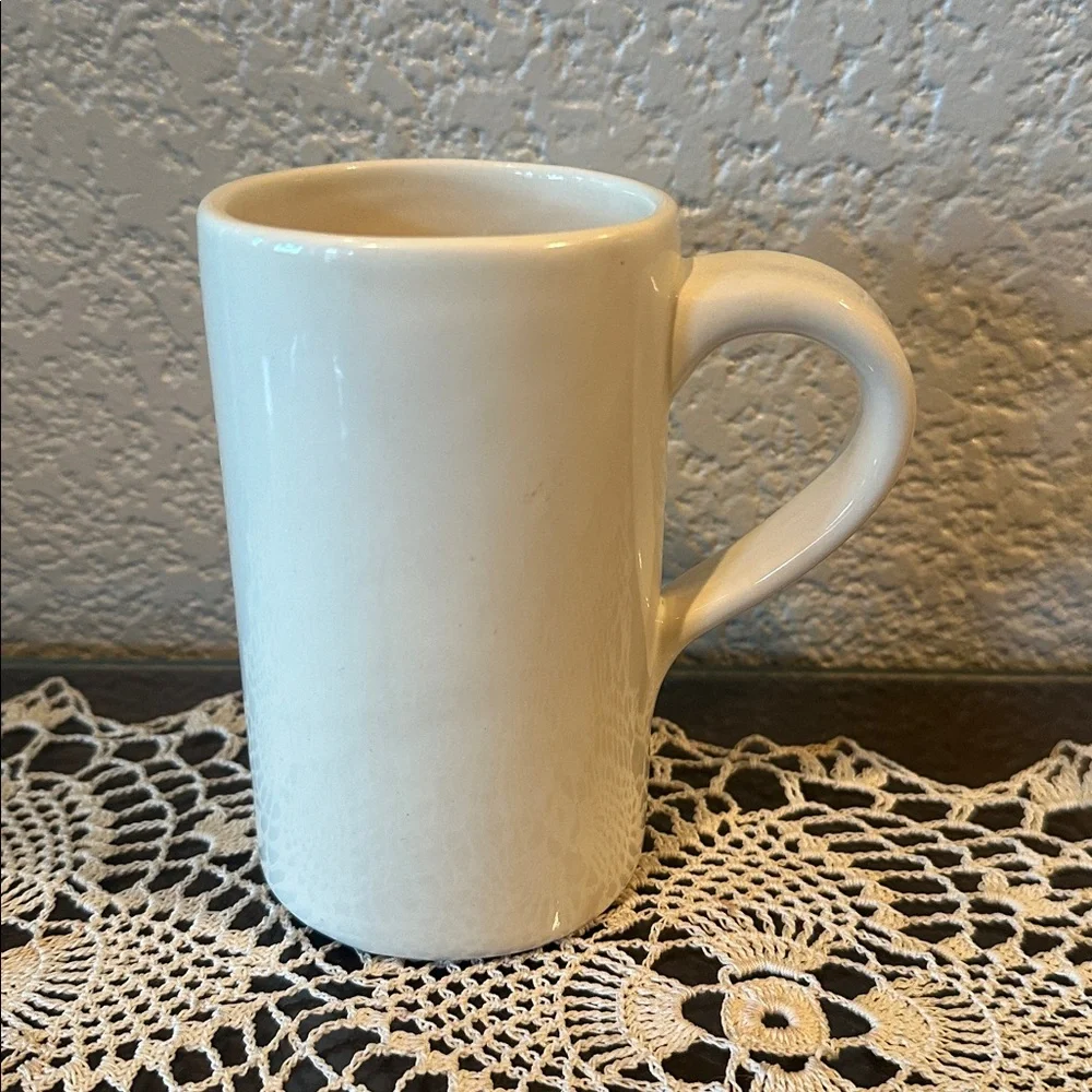 Pottery Barn Studio Cream Coffee Tea Mug by Barbara Eigen